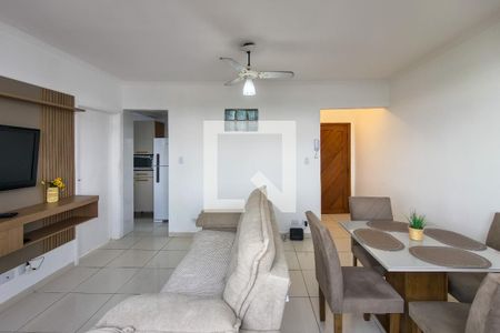 Sala de apartamento para alugar com 1 quarto, 69m² em Guilhermina, Praia Grande
