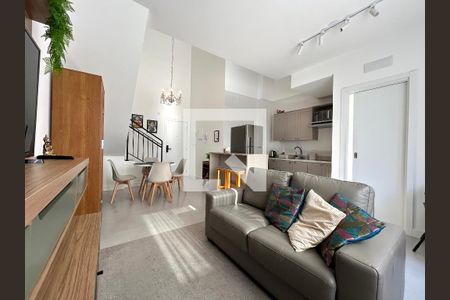 Sala de apartamento para alugar com 1 quarto, 74m² em Centro, Florianópolis