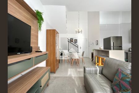 Sala de apartamento para alugar com 1 quarto, 74m² em Centro, Florianópolis