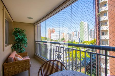 Varanda gourmet de apartamento à venda com 3 quartos, 125m² em Vila Bastos, Santo André