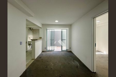 Sala  de apartamento à venda com 1 quarto, 46m² em Santo Amaro, São Paulo
