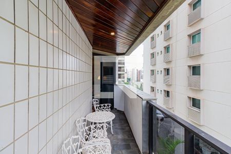 Varanda da Sala de apartamento à venda com 4 quartos, 155m² em Pompeia, São Paulo