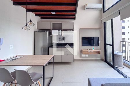 Sala/Cozinha de apartamento para alugar com 1 quarto, 45m² em Vila Madalena, São Paulo