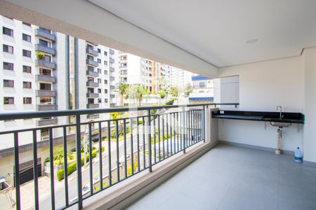Varanda da sala de apartamento para alugar com 3 quartos, 86m² em Vila Gilda, Santo André