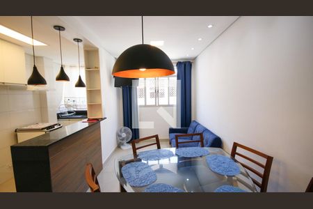 Sala de apartamento para alugar com 1 quarto, 44m² em Boqueirão, Praia Grande