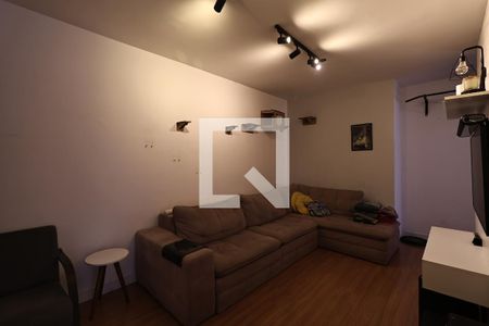 Sala de apartamento à venda com 3 quartos, 96m² em Vila Scarpelli, Santo André