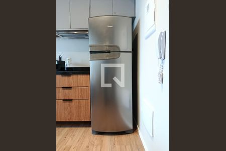 Sala/Cozinha integrados de apartamento à venda com 1 quarto, 32m² em Jardim Paulista, São Paulo