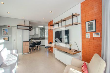 Sala de apartamento à venda com 2 quartos, 83m² em Rio Branco, Porto Alegre