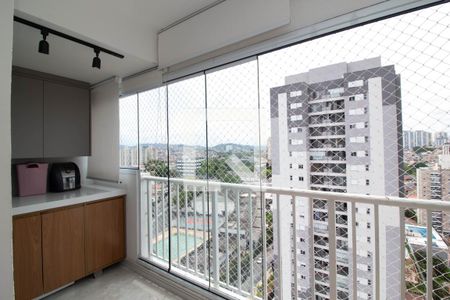 Varanda da Sala de apartamento à venda com 2 quartos, 59m² em Vila Galvão, Guarulhos