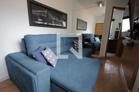 Sala de apartamento à venda com 2 quartos, 77m² em Vila Scarpelli, Santo André