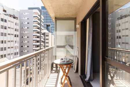 Varanda do Studio de kitnet/studio à venda com 1 quarto, 34m² em República, São Paulo