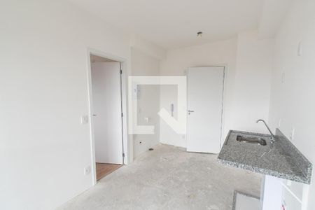 Sala/cozinha de apartamento à venda com 1 quarto, 28m² em Liberdade, São Paulo