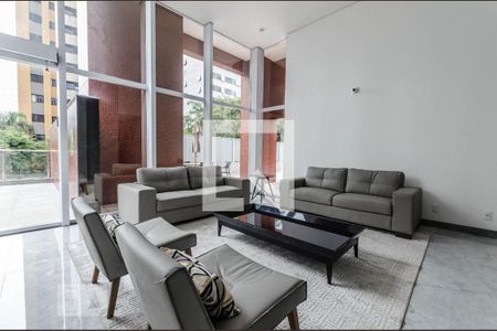 Hall social de apartamento à venda com 1 quarto, 55m² em Empresarial 18 do Forte, Barueri
