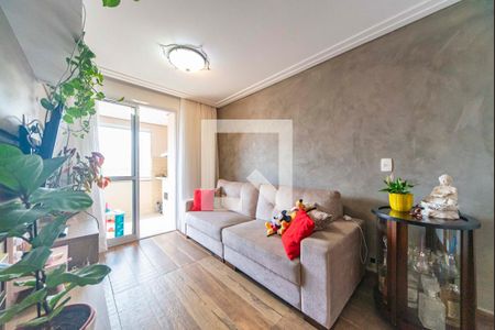 Sala de apartamento à venda com 3 quartos, 78m² em Campestre, Santo André