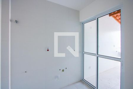 Sala/Cozinha de apartamento à venda com 2 quartos, 60m² em Vila Alzira, Santo André