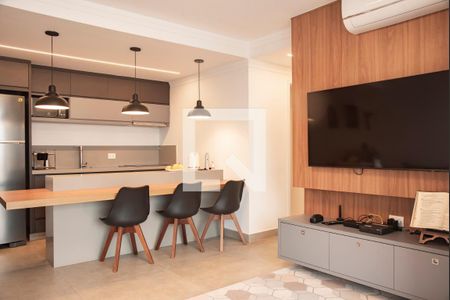 Sala/Cozinha de apartamento à venda com 2 quartos, 65m² em Mirandópolis, São Paulo