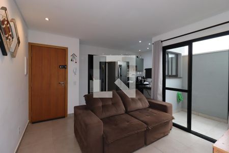 Sala de apartamento à venda com 2 quartos, 69m² em Jardim Ocara, Santo André