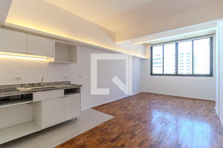 Sala de apartamento para alugar com 1 quarto, 46m² em República, São Paulo
