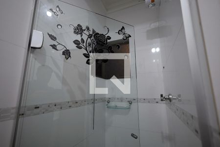 Banheiro da Suíte de apartamento à venda com 3 quartos, 100m² em Vila Alzira, Santo André