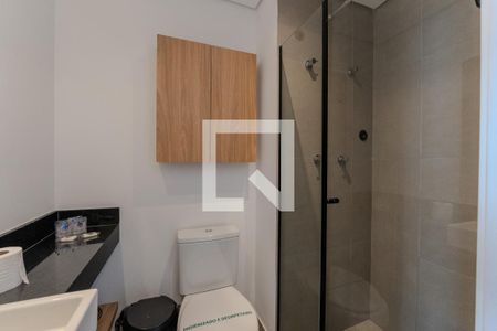 Banheiro de kitnet/studio à venda com 1 quarto, 23m² em Bela Vista, São Paulo