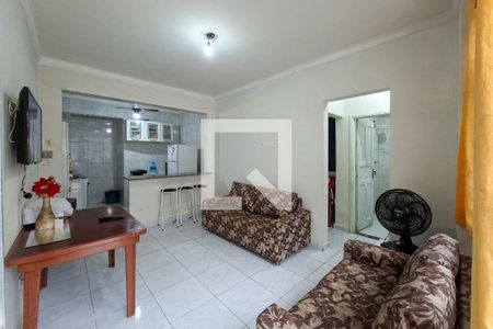 Sala de apartamento para alugar com 1 quarto, 30m² em Guilhermina, Praia Grande