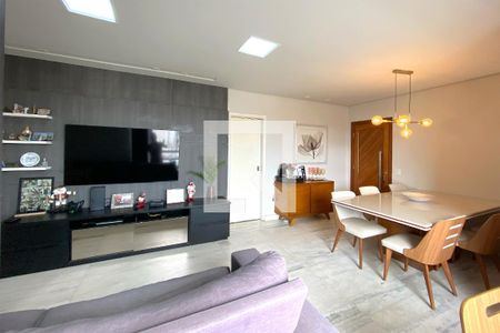 Sala de apartamento à venda com 3 quartos, 96m² em Grajaú, Belo Horizonte