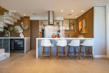 Sala/Cozinha de apartamento à venda com 3 quartos, 162m² em Pinheiros, São Paulo