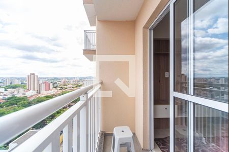 Varanda da Sala de apartamento para alugar com 1 quarto, 37m² em Vila Assunção, Santo André
