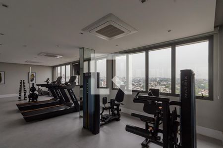 Área comum de kitnet/studio para alugar com 1 quarto, 35m² em Indianópolis, São Paulo