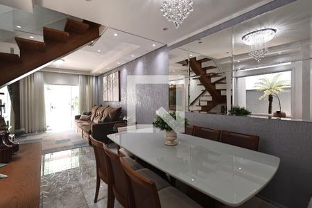 Sala de casa de condomínio à venda com 3 quartos, 140m² em Parque Sao Vicente, Santo André