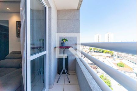 Varanda da Sala de apartamento à venda com 2 quartos, 50m² em Parque Industriario, Santo André