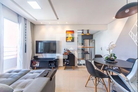 Sala de apartamento à venda com 2 quartos, 50m² em Parque Industriario, Santo André