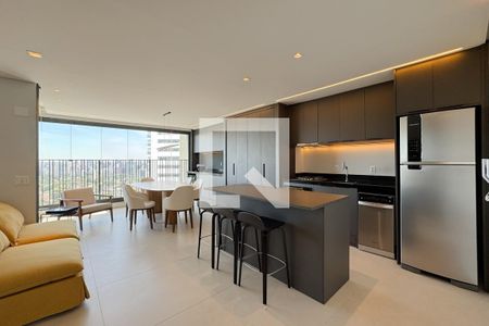Sala de apartamento para alugar com 1 quarto, 71m² em Pinheiros, São Paulo
