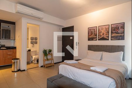 Sala/Quarto de kitnet/studio para alugar com 1 quarto, 27m² em Consolação, São Paulo