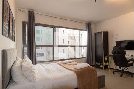 Sala/Quarto de kitnet/studio para alugar com 1 quarto, 27m² em Consolação, São Paulo