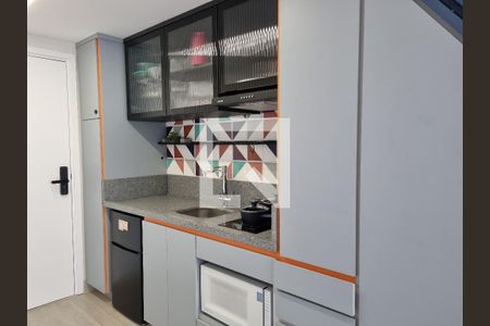 Cozinha de kitnet/studio à venda com 1 quarto, 32m² em Vila Mariana, São Paulo