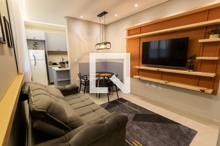 Sala de apartamento à venda com 1 quarto, 40m² em Vila Regente Feijó, São Paulo