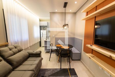Sala de apartamento à venda com 1 quarto, 34m² em Vila Regente Feijó, São Paulo