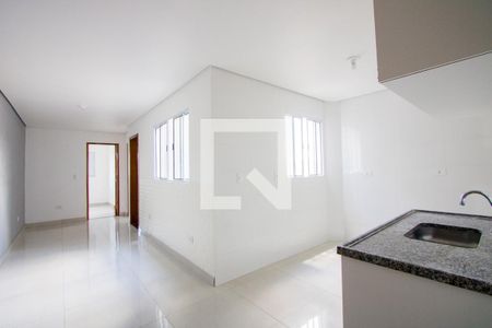 Sala/Cozinha de apartamento para alugar com 2 quartos, 96m² em Jardim Irene, Santo André