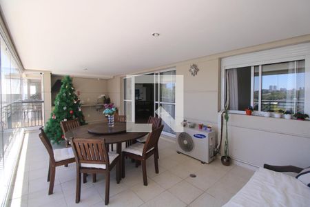 Varanda gourmet de apartamento à venda com 3 quartos, 170m² em Jardim, Santo André