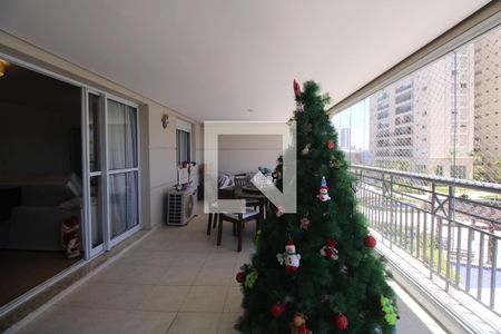 Varanda gourmet de apartamento à venda com 3 quartos, 170m² em Jardim, Santo André
