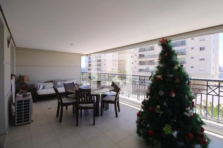 Varanda gourmet de apartamento à venda com 3 quartos, 170m² em Jardim, Santo André