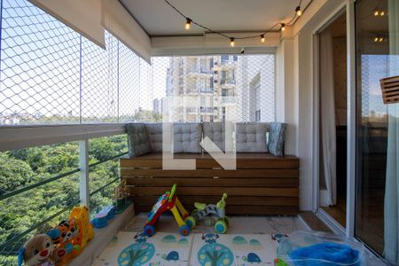 Varanda gourmet de apartamento para alugar com 4 quartos, 113m² em Vila Andrade, São Paulo