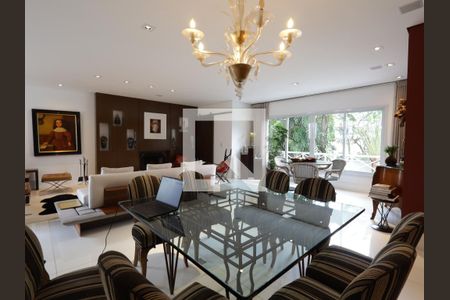 Sala de casa de condomínio à venda com 4 quartos, 420m² em Jardim Leonor, São Paulo