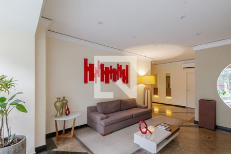 Hall Social de apartamento à venda com 1 quarto, 52m² em Moema, São Paulo