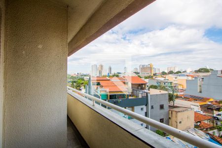 Varanda da sala de apartamento à venda com 2 quartos, 60m² em Silveira, Santo André