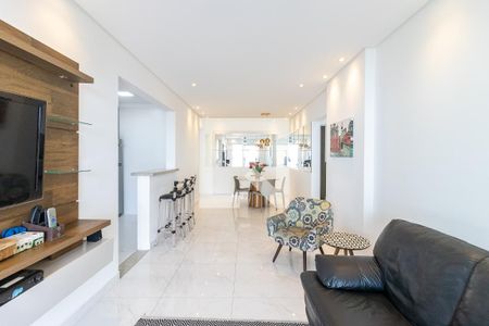 Sala de apartamento para alugar com 3 quartos, 116m² em Vila Tupi, Praia Grande