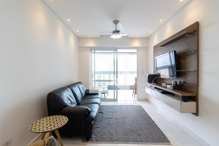 Sala de apartamento para alugar com 3 quartos, 116m² em Vila Tupi, Praia Grande