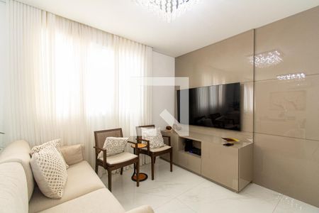 Sala de apartamento à venda com 3 quartos, 88m² em Sion, Belo Horizonte