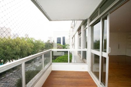varanda sala de apartamento para alugar com 2 quartos, 400m² em Jardim Europa, São Paulo